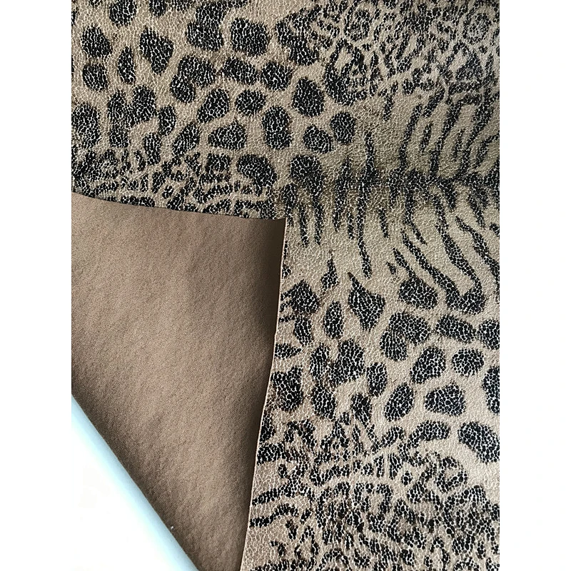 Scuba suede leopard print