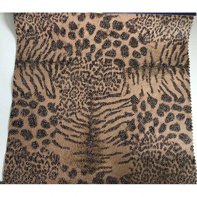 Scuba suede leopard print