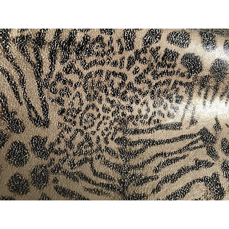 Scuba suede leopard print
