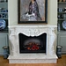 cultured marble fireplace