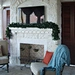 New marble fireplace, indoor sculptured luxury fireplace