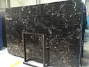 dark brown marble tiles