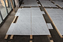 white marble wall tiles
