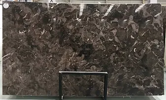 dark brown marble tiles