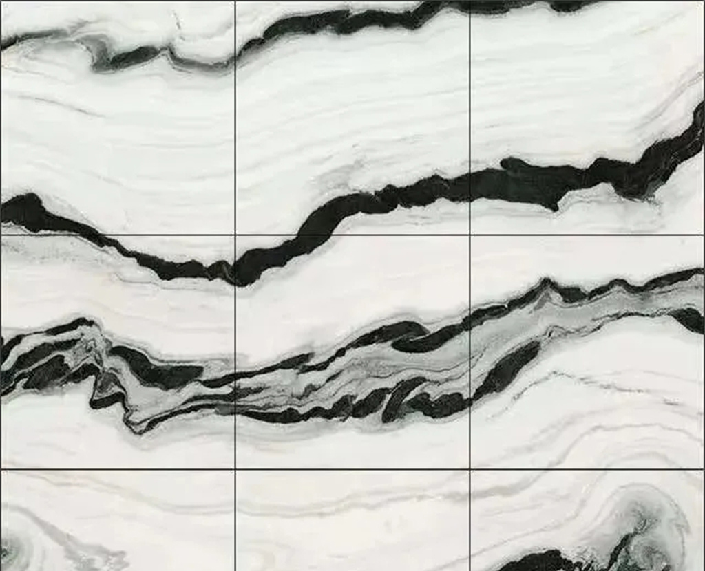 Panda White Marble Tiles