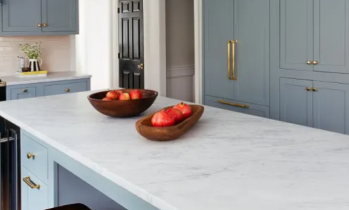 white kitchen countertop