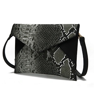Custom Snake Print Women PU Leather Crossbody Bags