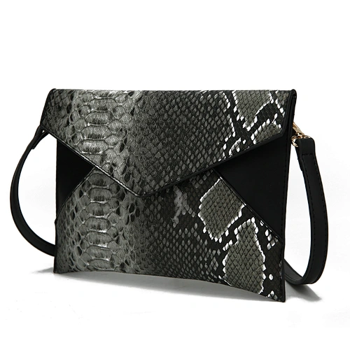 Custom Snake Print Women PU Leather Crossbody Bags