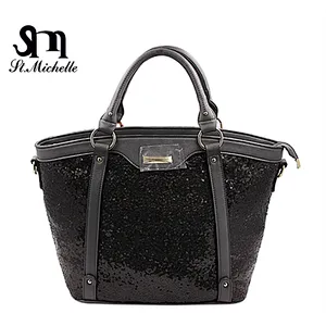 Best selling latest design ladies women luxury pu custom made handbag