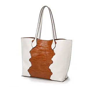 Fashion PU leather custom high quality crocodile pattern womens bags 2020 handbag