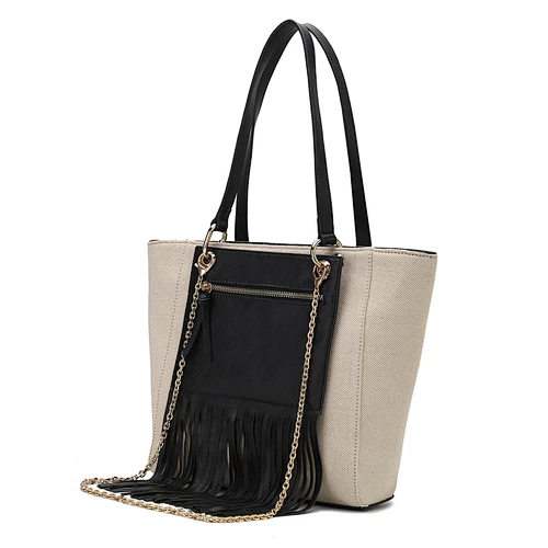 PU Leather Fringed Handbag Wholesale Fashion  Color Big Leather Fringed Handbag