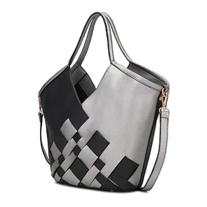 China Supplier Ladies Handbags Big Size PU Leather Bag