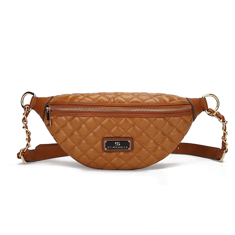 Custom oem leather ladies fashion pouch fanny pack blet bum waist bag for women