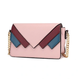2020 new Contrast Color PU leather handbag women fashion tote bag designers shoulder packs short travel bags