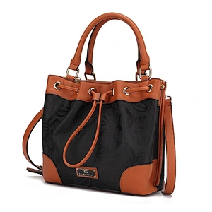 Wholesales Women's Single Shoulder Tassel Vintage Bucket Bag Large Capacity
