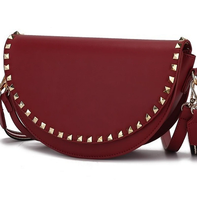Wholesale PU designers handbags half moon ladies fashion bags purses and handbags