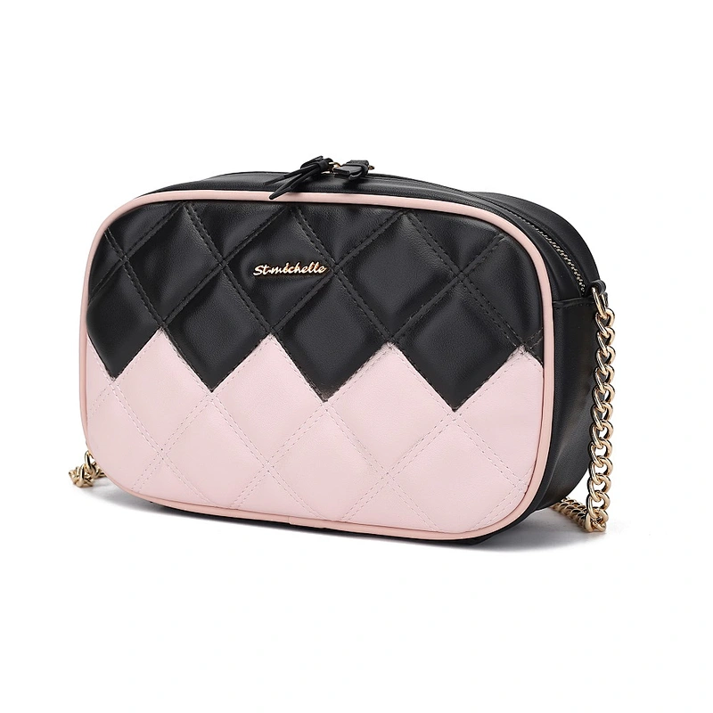 2020 new fashion embroidered line contrast color bag single-shoulder cross-body chain bag for women