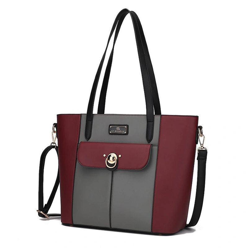 Fashion ladies handbag women portable handbag contrast color women handbag