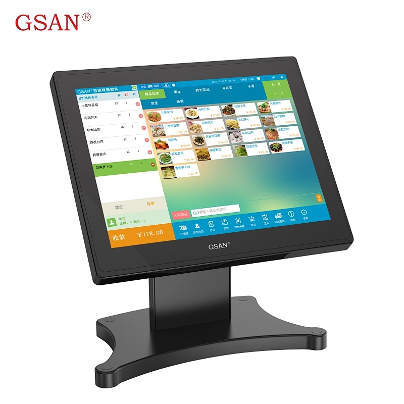 15 inch POS Motherboard capacitive touch POS system VFD customer ...