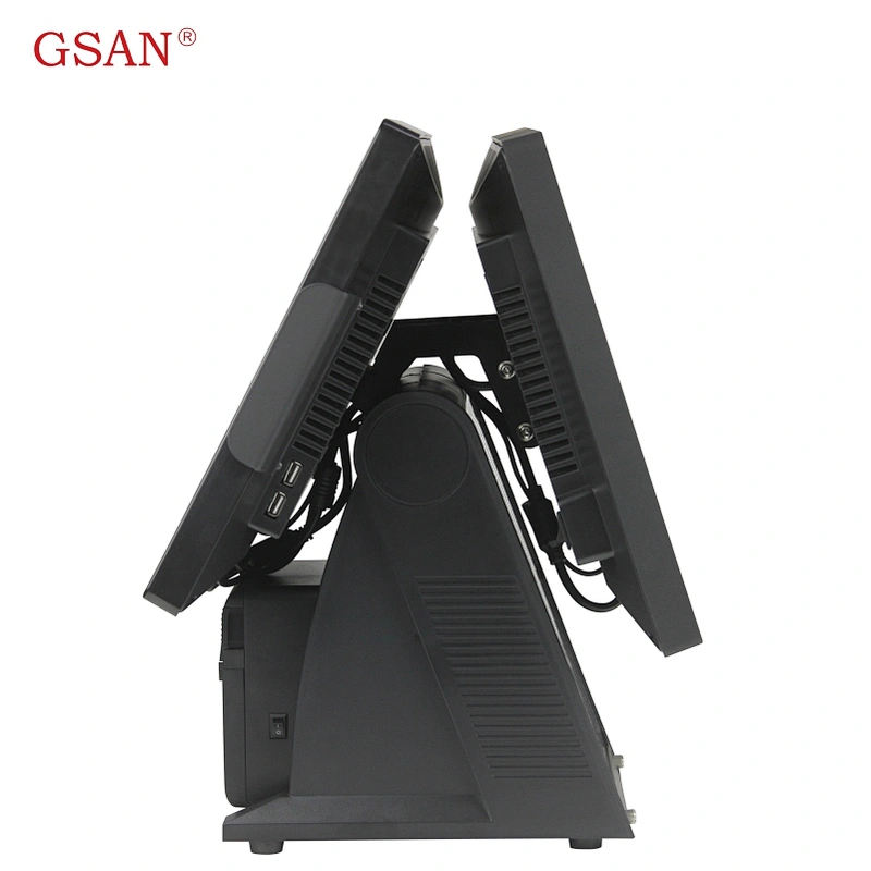 15''INCH touch screen all in one pos system dual screen pos system from ...
