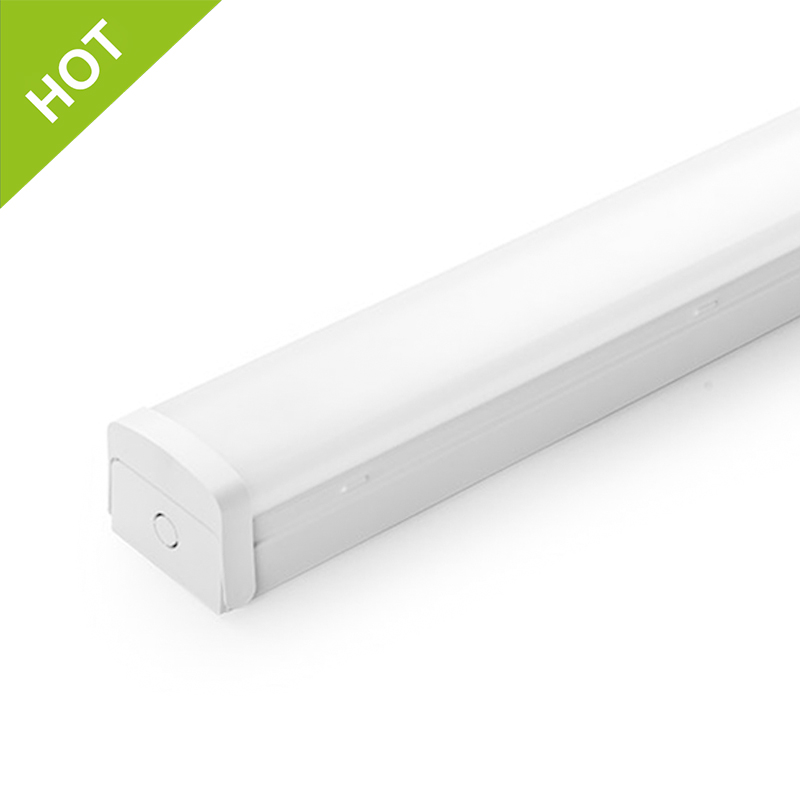 IP20 Batten, Quick Installation, 150lm/W, Integrated diffuser and LED tray, Rotatable end caps