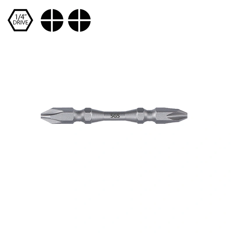 SGS 1/4inch drive screwdriver bit double end S2 screwdriver bit