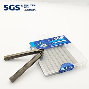 SGS8mm Hexagonal Rod Cross Bits Beatles 10PC Screwdriver Bit Screwdriver Set S2 Screwdriver Bit with Magnetic Impact
