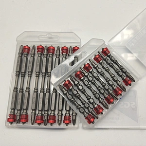 S2 steel double head screwdriver bit ring electric screwdriver bit set