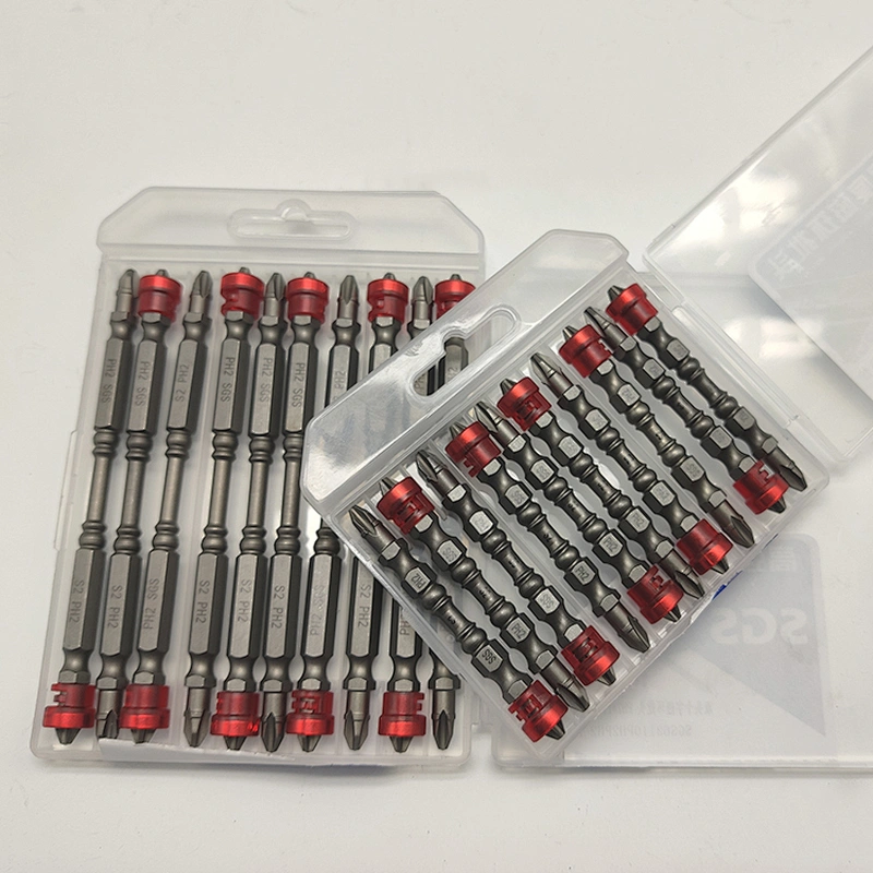 S2 steel double head screwdriver bit ring electric screwdriver bit set