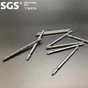 SGS 6.35mm High Torque 10PC Universal magnetic coil PH2 wind tip S2 double head cross positioning screw head