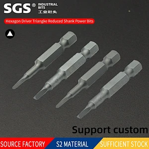 SGS factory direct sale electric triangle bit hand electric drill screwdriver bit nozzle S2 alloy steel beaten ta screwdriver