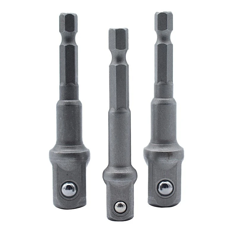 SGS 6.35mm series reinforced nut wrench 8mm deepened CR-V material pneumatic hexagon socket construction site
