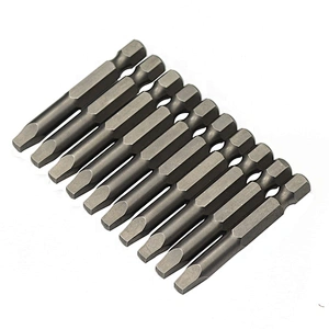 SGS 6.35mm with a strong magnetic screwdriver set screw beaten single-head square bit nozzle S2 alloy steel wind bit