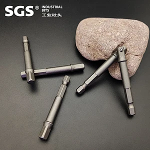 SGS 6.35mm series reinforced nut wrench 8mm deepened CR-V material pneumatic hexagon socket construction site