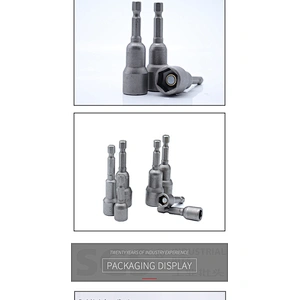 SGS6.35mm5pc Suction card combination batch nozzle Beatle screwdriver set Strong magnetic inner hexagonal pneumatic bit socket
