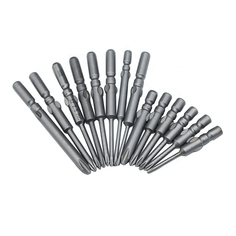 SGS factory direct sales 5mm Phillips electric screwdriver screwdriver head with magnetic S2 alloy steel rose beaten