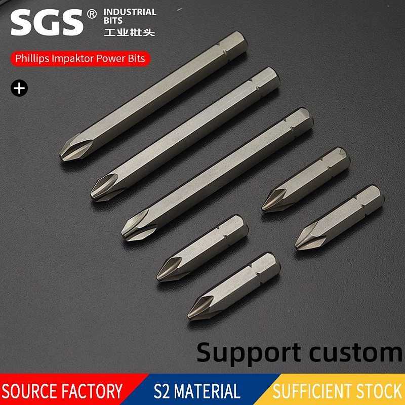 SGS8mm Hexagonal Rod Cross Bits Beatles 10PC Screwdriver Bit Screwdriver Set S2 Screwdriver Bit with Magnetic Impact
