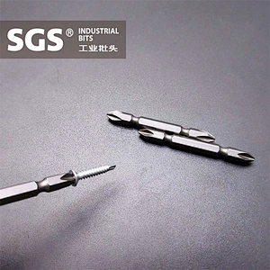 SGS double ended screw bits 1/4inch hexagon driver of ph screwdriver bits