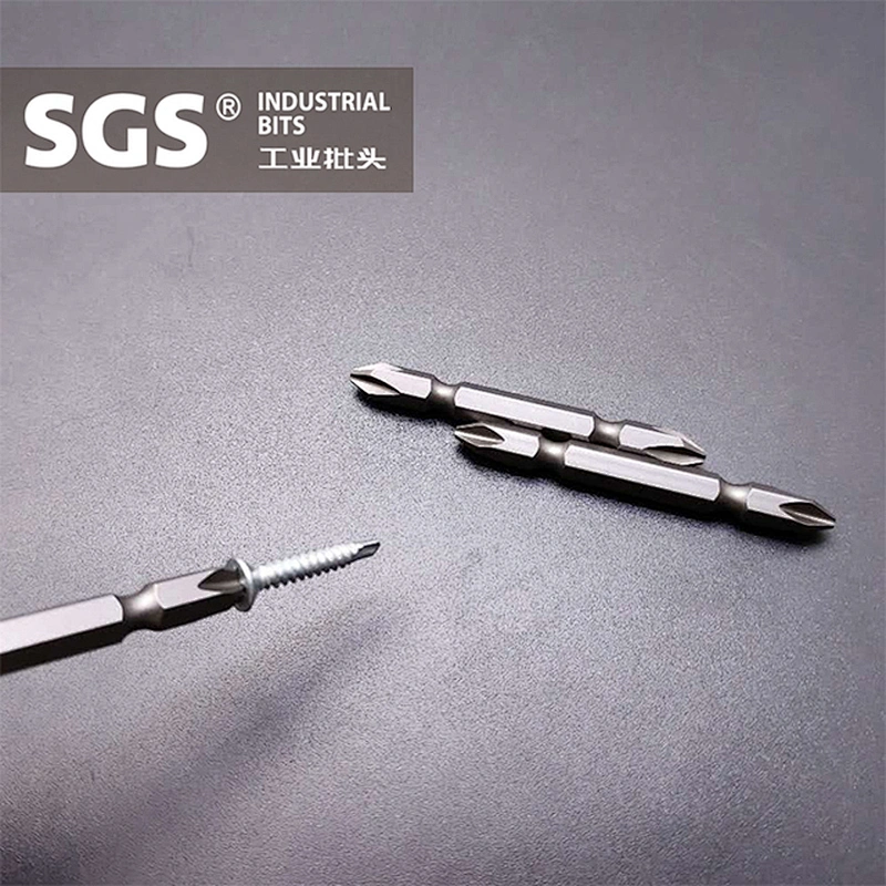 SGS double ended screw bits 1/4inch hexagon driver of ph screwdriver bits