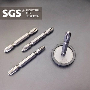 SGS double ended screw bits 1/4inch hexagon driver of ph screwdriver bits