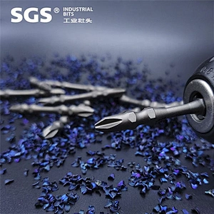 Sgs6.35mm small waist strong magnetic 10PC screwdriver head screwdriver set set S2 double cross PH2 screwdriver head