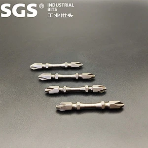 Sgs6.35mm headtype strong magnetic driver head and head combination screwdriver set S2 double cross PH2 screwdriver head