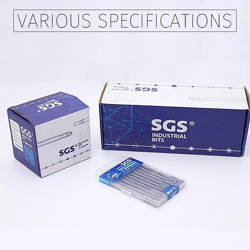 SGS 1/4 hexagonal rod S2 batch head with magnetic batch nozzle single head cross one-word plum blossom inner hexagon 25mm screwd