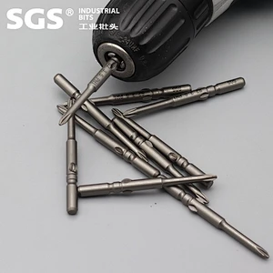 SGS factory direct sales 6mm single-head cross electric batch screwdriver head S2 alloy steel with magnetic screw rose