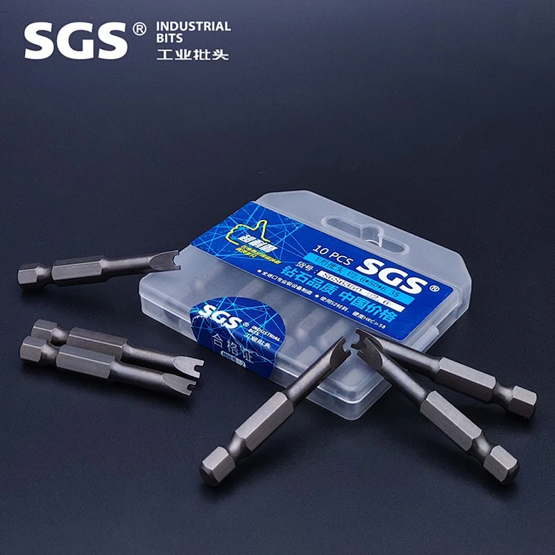 SGS factory direct sales electric U-shaped bit screwdriver bit bull insert anti-theft screw special bit screwdriver drill