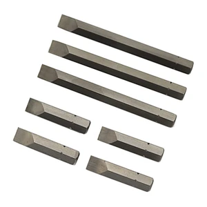 SGS 8MM Hexagonal Rod Screwdriver Nozzle Screwdriver Head Set Beaten Head with Magnetic S2 Alloy Steel Single Impact Bit