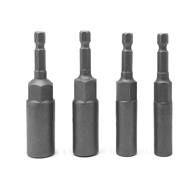 SGS 6.35mm series reinforced nut wrench 8mm22mm3/4 3/8 1/2 deepened hexagonal pneumatic socket screwdriver bit
