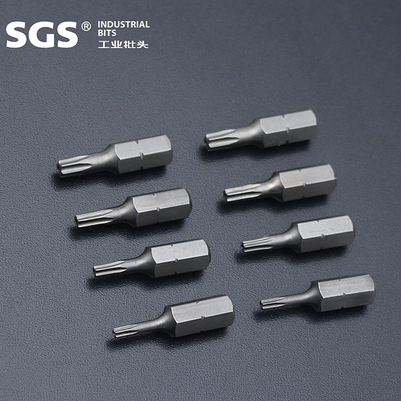 SGS 1/4 hexagonal rod S2 with magnetic 25mm batch nozzle single head cross one word plum blossom with hole inner hexagonal wind