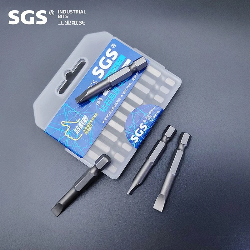 SGS 1/4 hexagonal pole electric screwdriver S2 Windmill batch tip screwdriver combination set with single head one-character cap