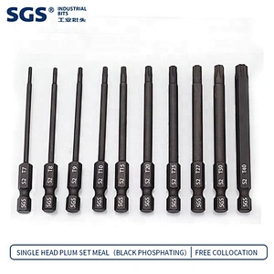 20 Piece Hex Head Allen Wrench Screwdriver Bit Set, SAE Metric 1/4 Inch Hex Shank S2 Steel Magnetic 2.3 Inch Long Drill Bits